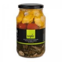 Ассорти овощное Vegda product 900г марин огурцы-патиссоны-кабачки-черри ст/б 1*6