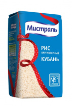 Рис МИСТРАЛЬ КУБАНЬ 900г белый круглозерный 1*12