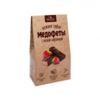 Суфле МЕДОФЕТЫ 150г с лесной клубникой в шоколадной глазури 1*20