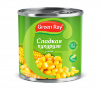 Кукуруза GREEN RAY 425мл/340г сочная и сладкая ключ 1*12