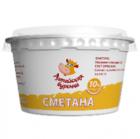 Сметана АЛТАЙСКАЯ БУРЕНКА 10% 200г ст 1*44