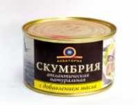Скумбрия 250г ГОСТ №6 ж/б 1*24