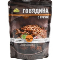 Говядина ПОТАНИНО 250г с гречей  пакет  1*16