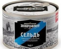 Сельдь ДОБРОФЛОТ 245г натуральная 1*24 К354