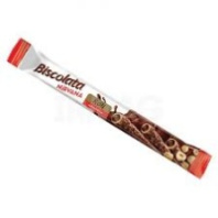 Вафельные трубочки BISCOLATTA 28г с молочным шоколадом и ореховой начинкой 1*12