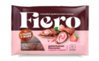 Блинчики FIERO 220г шоколадные с йогуртом и клубникой 1*10