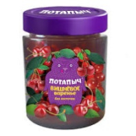Варенье ПОТАПЫЧ 280г вишнёвое ст/б 1*6