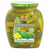 Корнишоны МЕДВЕДЬ ЛЮБИМЫЙ 720мл консервированные ст/б 1*12