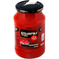 Паста томатная КУБАНОЧКА 1кг 25% Краснодар 1*12