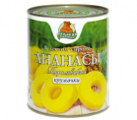 Ананас МЕДВЕДЬ ЛЮБИМЫЙ 850г кружочки 1*12