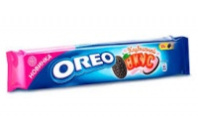 Печенье OREO 95г с какао и начинкой со вкусом клубники 1*28