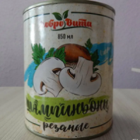 Шампиньоны ДОБРОВИТА 850мл  резанные 1*12