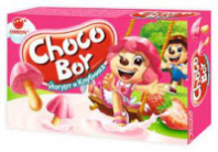 Печенье CHOCOBOY 40г Клубника и Йогурт 1*30