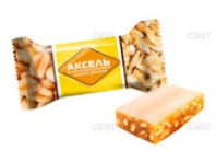 Конфеты АКСЕЛЬ карамель с арахисом и семенами подсолнечника 1*4 код Z112