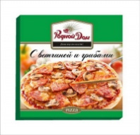 Пицца РОДНОЙ ДОМ 330г с ветчиной и грибами 1*12