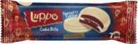 Сендвич-кекс LUPPO Red Velvet с маршмеллоу клубничной начинкой в белом шоколаде 182г 1*12