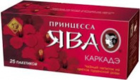 Чай ПРИНЦЕССА ЯВА 25*1,5г Каркадэ 1*18 код.0350-18