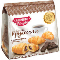 Круассаны-мини ЯШКИНО 180г с шоколадным кремом 1*8 код ЯК102