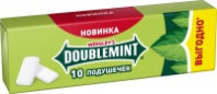 Резинка жевательная Wrigley's Doublemint Мята 20/13,6г 1*30