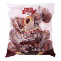 Маффины-мини РУССКИЙ БИСКВИТ 465г с шоколадным вкусом 1*8