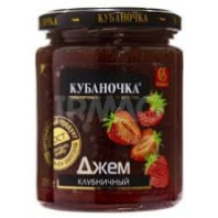 Джем КУБАНОЧКА 300г клубничный 1*12