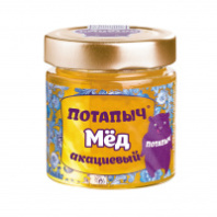 Мед ПОТАПЫЧЪ 250г акациевый ст/б 1*12 