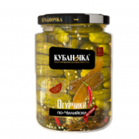 Огурчики КУБАНОЧКА 720г По-чилийски 1*8 