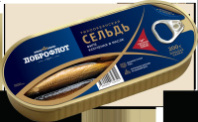 Сельдь ДОБРОФЛОТ 200г копченая в масле №19 К348 1*24