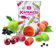 Карамель МИКС (абрикос, лимон, виктория) 1кг 1*8