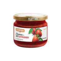 Варенье МАРТИН 390г/440г из клубники ст/б 1*16