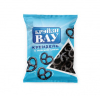 Крендель КРЭЙЗИВАУ черный с морской солью 50г 1*30