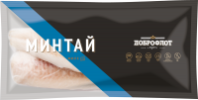 Минтай ДОБРОФЛОТ 400г филе цельное PBO б/к IQF пакет 1*10