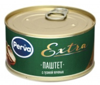 Паштет PERVA EXTRA 325г печеночный со сливочным маслом ключ 1*12