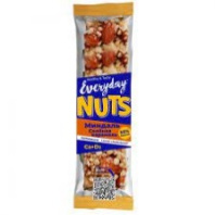 Батончик EVERYDAY NUTS 40г ореховый миндаль-соленая карамель 1*9