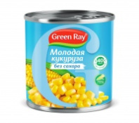 Кукуруза GREEN RAY 425мл без сахара ключ 1*12