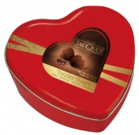 Конфеты JACQUOT Truffes Fantaisie 100г Нежное сердце ж/б 1*24
