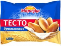 Тесто МОРОЗКО 400г дрожжевое  1*18