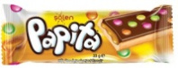 Печенье PAPITA CARAMEL 33г бискитное с карамелью и драже 1*24