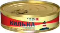Килька АЗБУКА МОРЯ 240г балтийская неразделанная обжаренная  т/с ключ 1*24