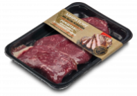 Стейк МИРАТОРГ  Black Angus 470г Ромштекс говяжий для отбивных с/м 1*4  