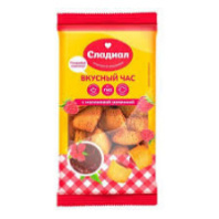 Печенье СЛАДИАЛ Вкусный час малина 500г Слада 1*6