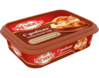 Сыр плавленый PRESIDENT 45% 200г с грибами Tub 1*16
