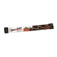 Вафельные трубочки BISCOLATTA ROLL 27,5г с темным шоколадом, орех. начинкой и печеньем 1*12