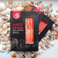 Мясо краба в\м РУССКИЙ КРАБ 250г (первая фаланга) 1*10