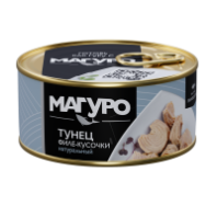 Тунец МАГУРО 170г полосатый филе в нат заливке ж/б 1*24