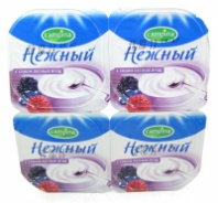 Йогурт ФРУТТИС 100г 5% Нежный с соком Клубника 1*16