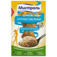 Отруби МИСТРАЛЬ 400г Овсяные 1*12