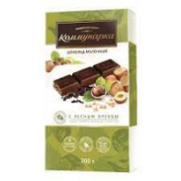 Шоколад КОММУНАРКА 200г с дробленым лесным орехом 1*17