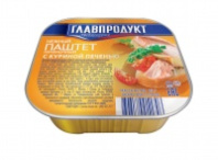 Паштет ГЛАВПРОДУКТ 95г с куриной печенью без свинины 1*32