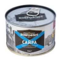 Сайра ДОБРОФЛОТ 245г натуральная ключ 1*24 К-316